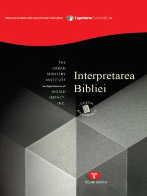 cover image of Bible Interpretation, Student Workbook